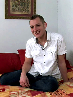 Bastien jacking off dick and shooting load by Squirtz by Squirtz image #1