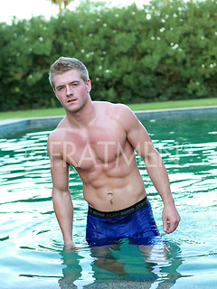 Blond jock Cason by Frat Men by Frat Men image #13