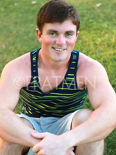 Hot athletic boy Rudy shows cock
