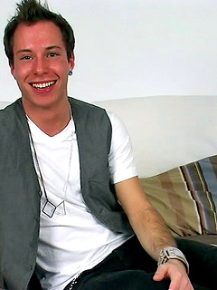 Cute brunette twink Alexandre jacking off uncut dick by Squirtz by Squirtz image #1