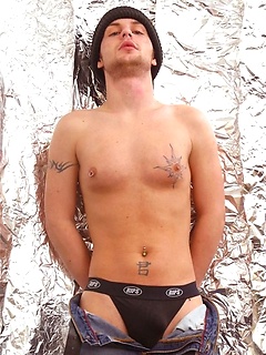 Cute twink with tats and facial hair shoots hot load. by Mount Equinox by Mount Equinox image #1