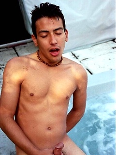 Sexy twink plays with dildo pool side. by Mount Equinox by Mount Equinox image #6