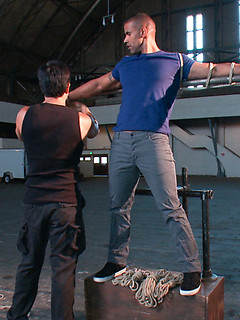 Straight Muscle God edged to the max and begging to cum. by Men On Edge by Men On Edge image #1