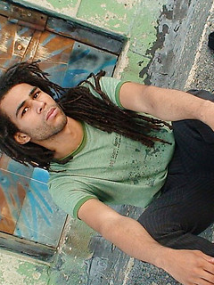 Long Haired Ebony Thin Guy With Black Dreads Beats Off by Alternadudes by Alternadudes image #2