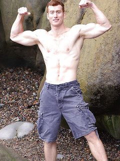 Red stud Blaine strokes his cock by SeanCody by SeanCody image #6