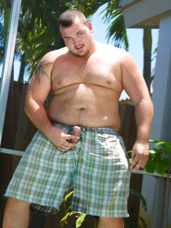 Chubby dude Hunter posing outdoors by Pantheon Bear by Pantheon Bear image #4