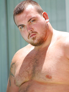Chubby dude Hunter posing outdoors by Pantheon Bear by Pantheon Bear image #12