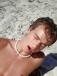 Cute young twink exposing his ass and cock on the sandy beach. by Mount Equinox by Mount Equinox image #14