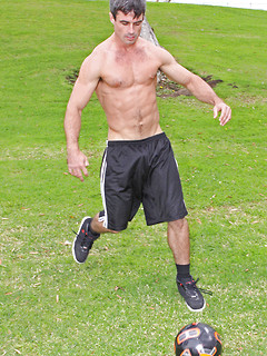 Muscle athlet Daniel plays football and strokes dick by SeanCody by SeanCody image #6