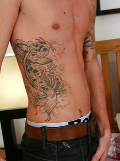 Straight Footballer Ryan Strips off & Waves his Massive Uncut Cock at Us!