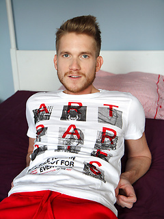 Blond and handsome - Axel Jackson stripping for Zac by Bentley Race by Bentley Race image #1