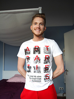 Blond and handsome - Axel Jackson stripping for Zac by Bentley Race by Bentley Race image #2