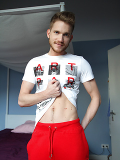 Blond and handsome - Axel Jackson stripping for Zac by Bentley Race by Bentley Race image #3