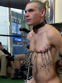 Shaved and fucked in a busy barbershop. Dylan Deap,Josh West. by Bound in Public by Bound in Public image #7