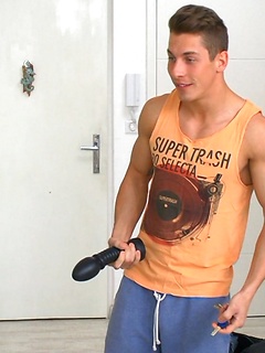 An American In Prague. Jim Kerouac finds a tied up Gino Mosca and decides to have a bit more fun with before he unties him. by BelAmi Online by BelAmi Online image #2