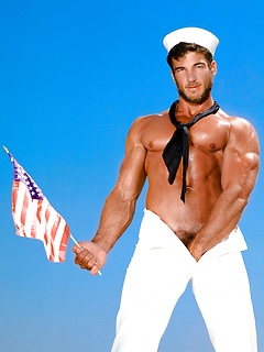 Brunette athlete Rick Wolfmier shows his cock by Colt Studio by Colt Studio image #8