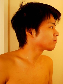 Horny asian twink in shower