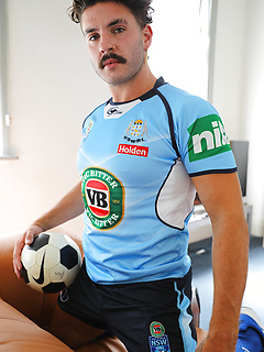 Our sexy mate Zak is stripping out of his footy gear by Bentley Race by Bentley Race image #18