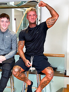 Muscular Stud Harry Wanks & Sucks Troy's Uncut Cock & Straight Lad Troy Returns the Favour! by English Lads by English Lads image #2