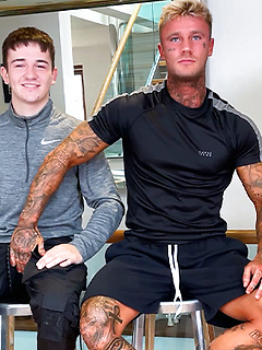Muscular Stud Harry Wanks & Sucks Troy's Uncut Cock & Straight Lad Troy Returns the Favour! by English Lads by English Lads image #4