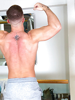 Young & Seriously Fit PT Shows off his Huge Muscles & Massive Uncut Cock & Shoots a Big Load! by English Lads by English Lads image #2