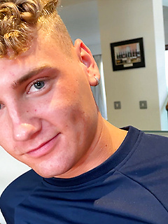 Young Slim & Blond Lad gets his Uncut Cock Wanked & he Shoots Cum all over his Abs! by English Lads by English Lads image #3