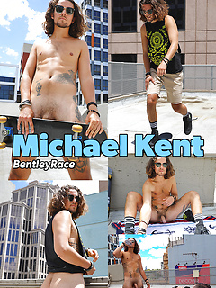 British skater Michael Kent naked on the Bentley Race roof by Bentley Race by Bentley Race image #8