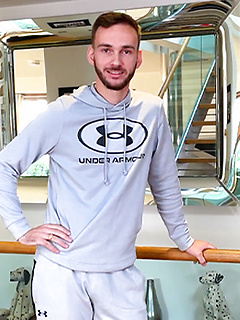 Straight Young Footballer Wanks his Hard Uncut Cock & Shoots a Big Load of Cum!