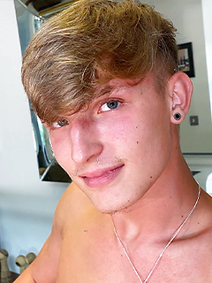 Young Handsome Hal Shows off his Tanned Lean Body & Wanks his Hard Uncut Cock & Cums!