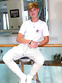Young Handsome Hal Shows off his Tanned Lean Body & Wanks his Hard Uncut Cock & Cums! by English Lads by English Lads image #3