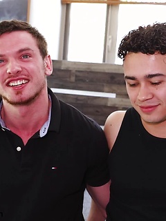 Handsome Uncut Latino Kit Thorne Is Ready For Andy McBride's Huge Cock by Gayhoopla by Gayhoopla image #9
