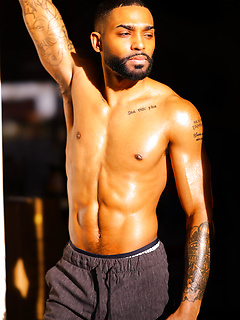 Tatted Stud James Harp Does The Stroke 'N Poke For The Cameras! by Gayhoopla by Gayhoopla image #7