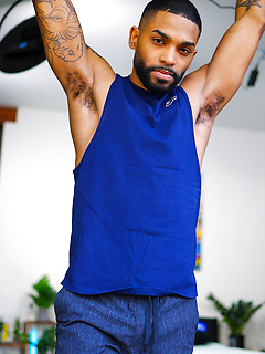 Tatted Stud James Harp Does The Stroke 'N Poke For The Cameras! by Gayhoopla by Gayhoopla image #17