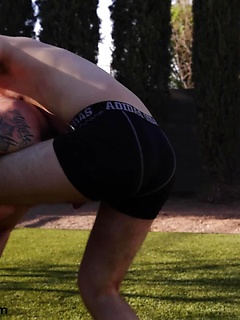Chase Arcangel Initiates Newbie Ryan Love By Oiling Him Up And Wrestling by Gayhoopla by Gayhoopla image #4