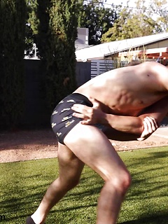 Chase Arcangel Initiates Newbie Ryan Love By Oiling Him Up And Wrestling by Gayhoopla by Gayhoopla image #8