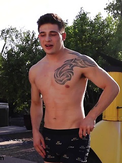 Chase Arcangel Initiates Newbie Ryan Love By Oiling Him Up And Wrestling by Gayhoopla by Gayhoopla image #16