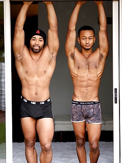Two New Studs! Jaxson Briggs Fucks Athletic Apollo Parker Long And HARD