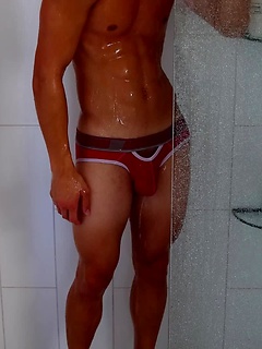Lean Teen Christian Parker Cleans Off After Soaking Himself In Cum by Gayhoopla by Gayhoopla image #20