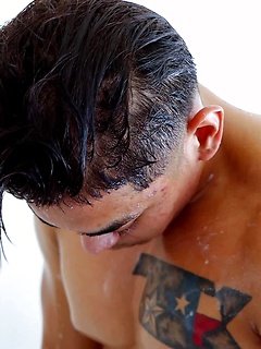 George Silva Post-Cum Interview And Shower by Gayhoopla by Gayhoopla image #14