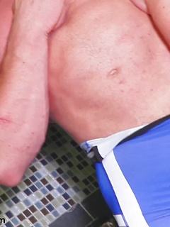 Massive Body Builder Jerks His Uncut Meat by Gayhoopla by Gayhoopla image #9