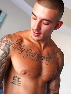 Big Dick Tatted Stud John Murphy Jerks Off by Gayhoopla by Gayhoopla image #14