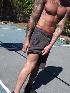 Big Dick Tatted Stud John Murphy Jerks Off by Gayhoopla by Gayhoopla image #17