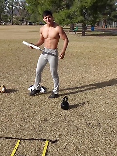 Uncut Baseball Jock Eric Cantor JERKS OFF by Gayhoopla by Gayhoopla image #11