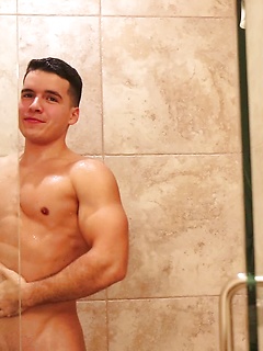 Damian Romano Jerks OFF To Porn And Showers (Part 2) by Gayhoopla by Gayhoopla image #18
