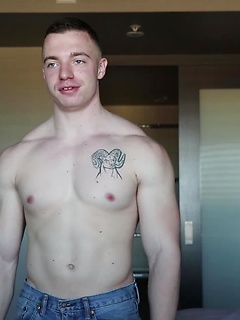 Bodybuilder Joey Russo Jerks His Cock And CUMS by Gayhoopla by Gayhoopla image #5