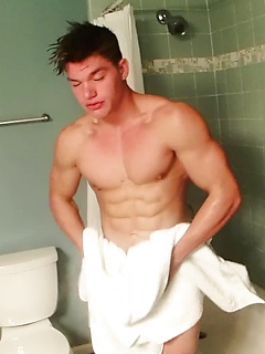 Bodybuilder Paul Tiller FLEXES, CUMS, and Showers (Part 3) by Gayhoopla by Gayhoopla image #12