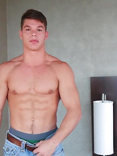 Muscle Bound Paul Tiller Jerks His Cock And CUMS by Gayhoopla by Gayhoopla image #19