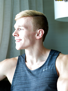 Blonde STUD Kane Bryant Jerks His COCK by Gayhoopla by Gayhoopla image #1
