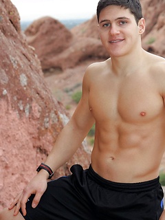 Brett Cady Jerks Off OUTSIDE by Gayhoopla by Gayhoopla image #6