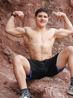 Brett Cady Jerks Off OUTSIDE by Gayhoopla by Gayhoopla image #9